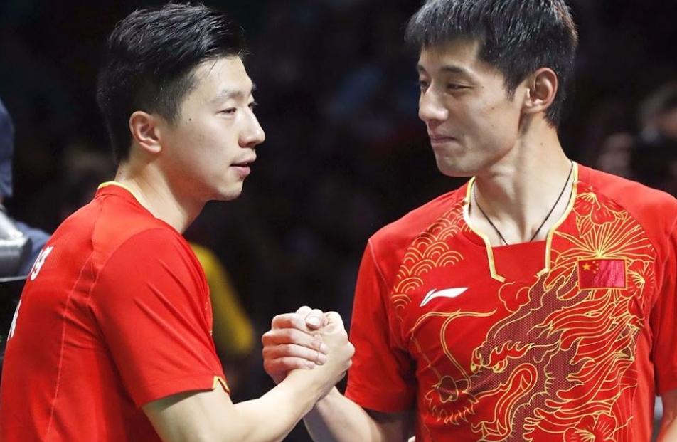 中国队完胜日本队，张继科高光表现