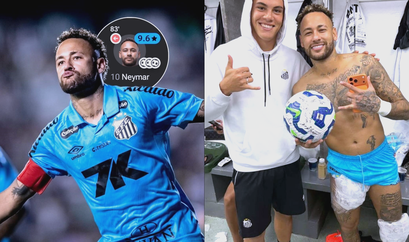 乌拉圭力克多特蒙德，内马尔完成帽子戏法